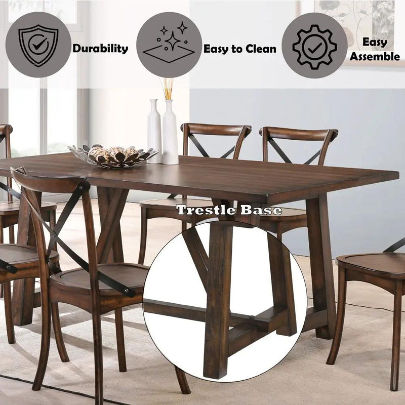 Kaelyn - Dining Table - Dark Oak by Unique Piece Furniture