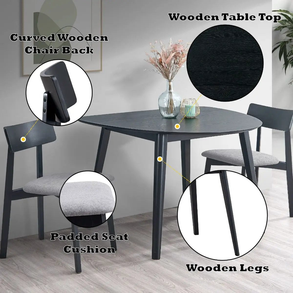 Real - Dining Table - Black by Unique Piece Furniture