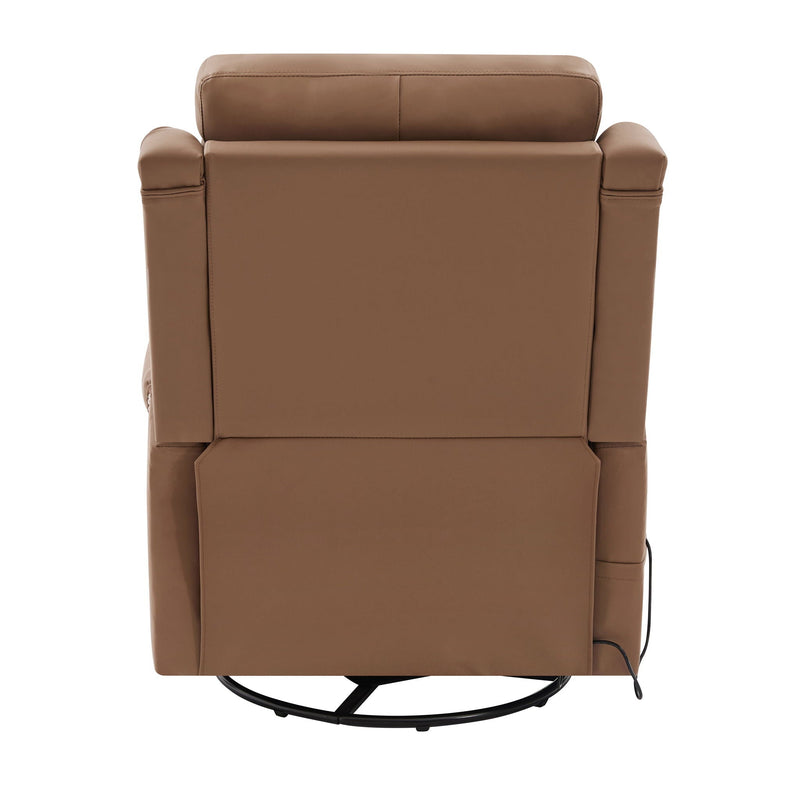 Manual Recliner Swivel Rocking Chair With 8-Point Massage and Heating by HouseOfZazla