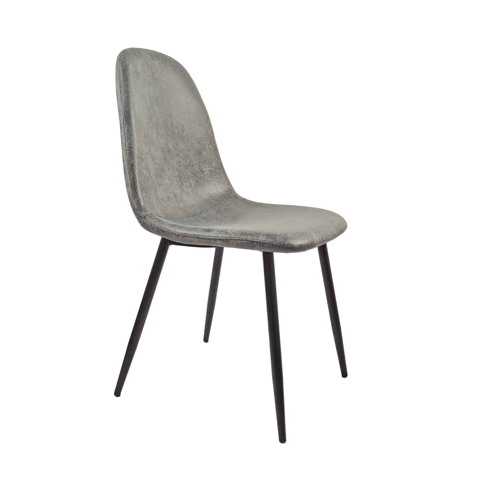 Modern Accent Dining Chairs Upholstered Seat, Metal Legs (Set of 4) by HouseOfZazla