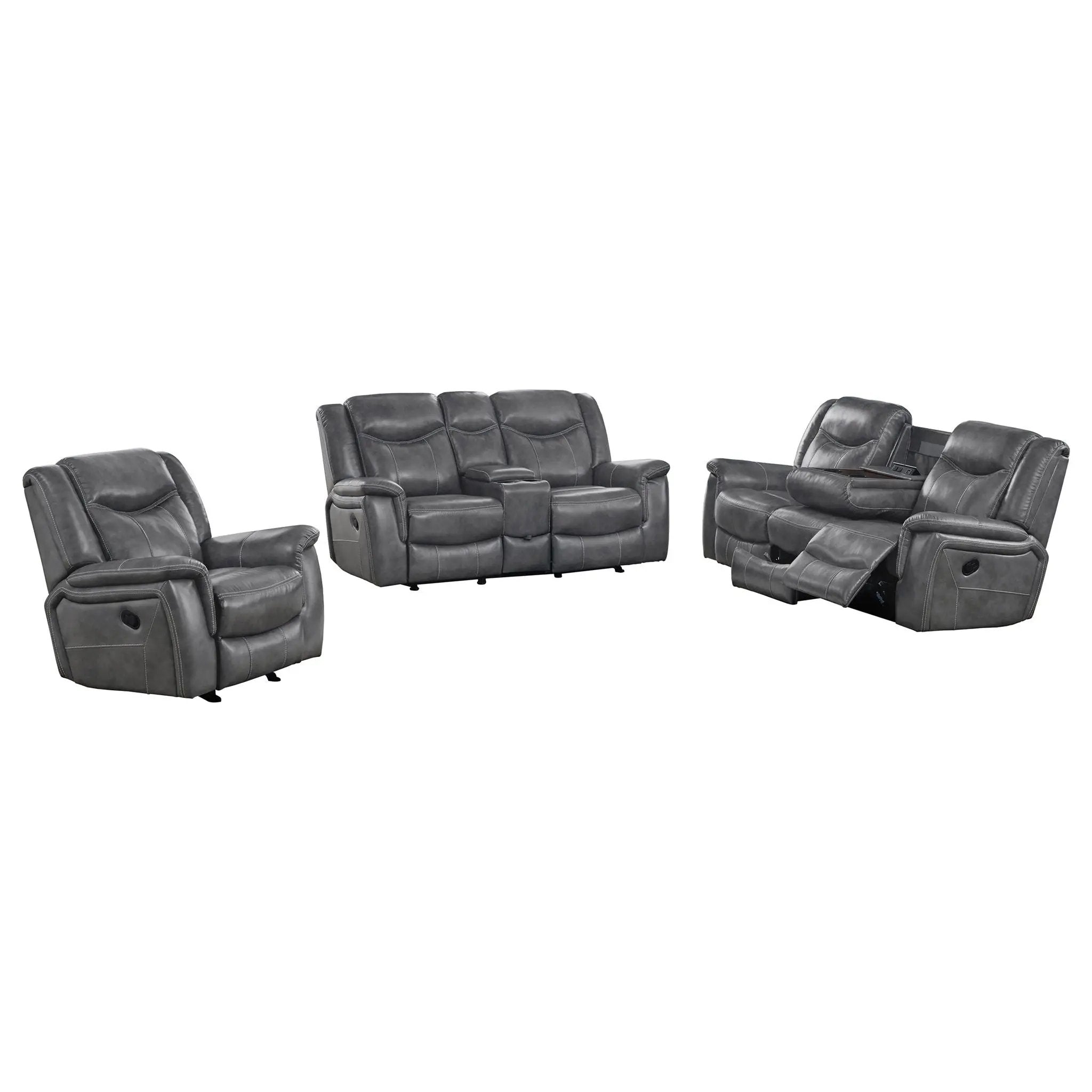Masley - Reclining Living Room Set by HouseOfZazla