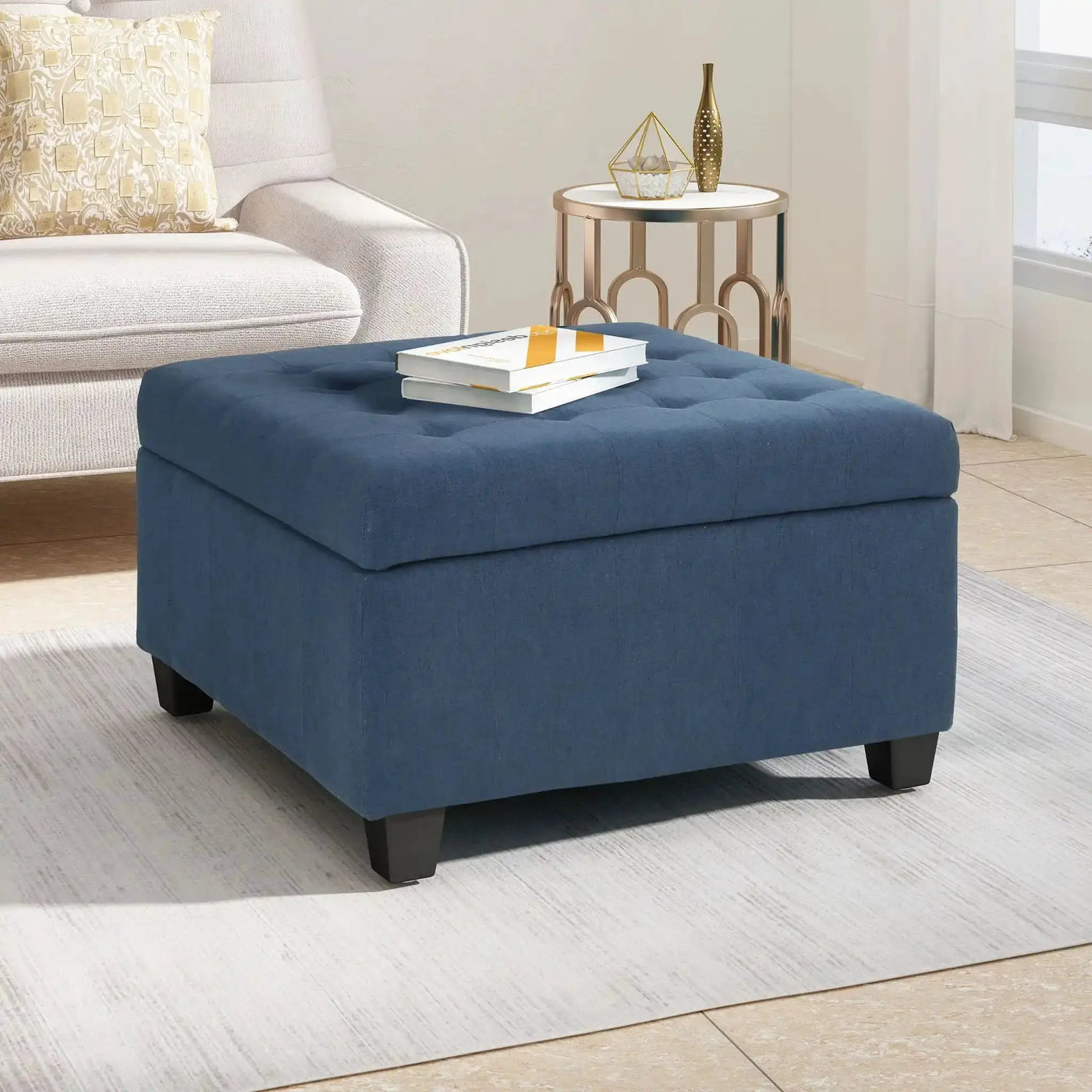 Isabella - Contemporary Ottoman With Storage by HouseOfZazla