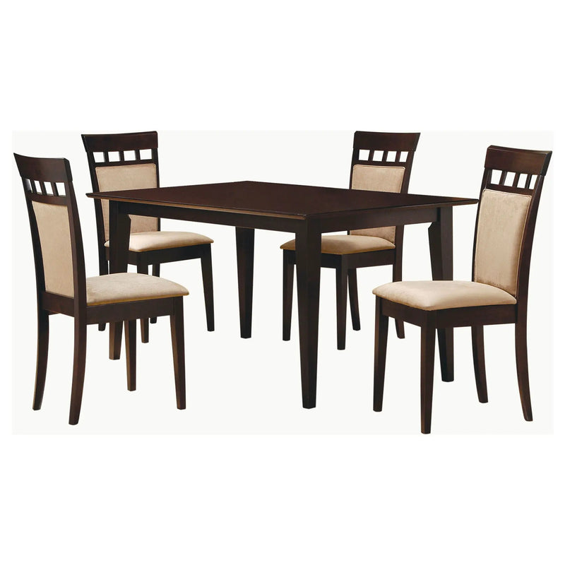 Gabriel 5-piece Rectangular 59-inch Dining Set Cappuccino by Unique Piece Furniture