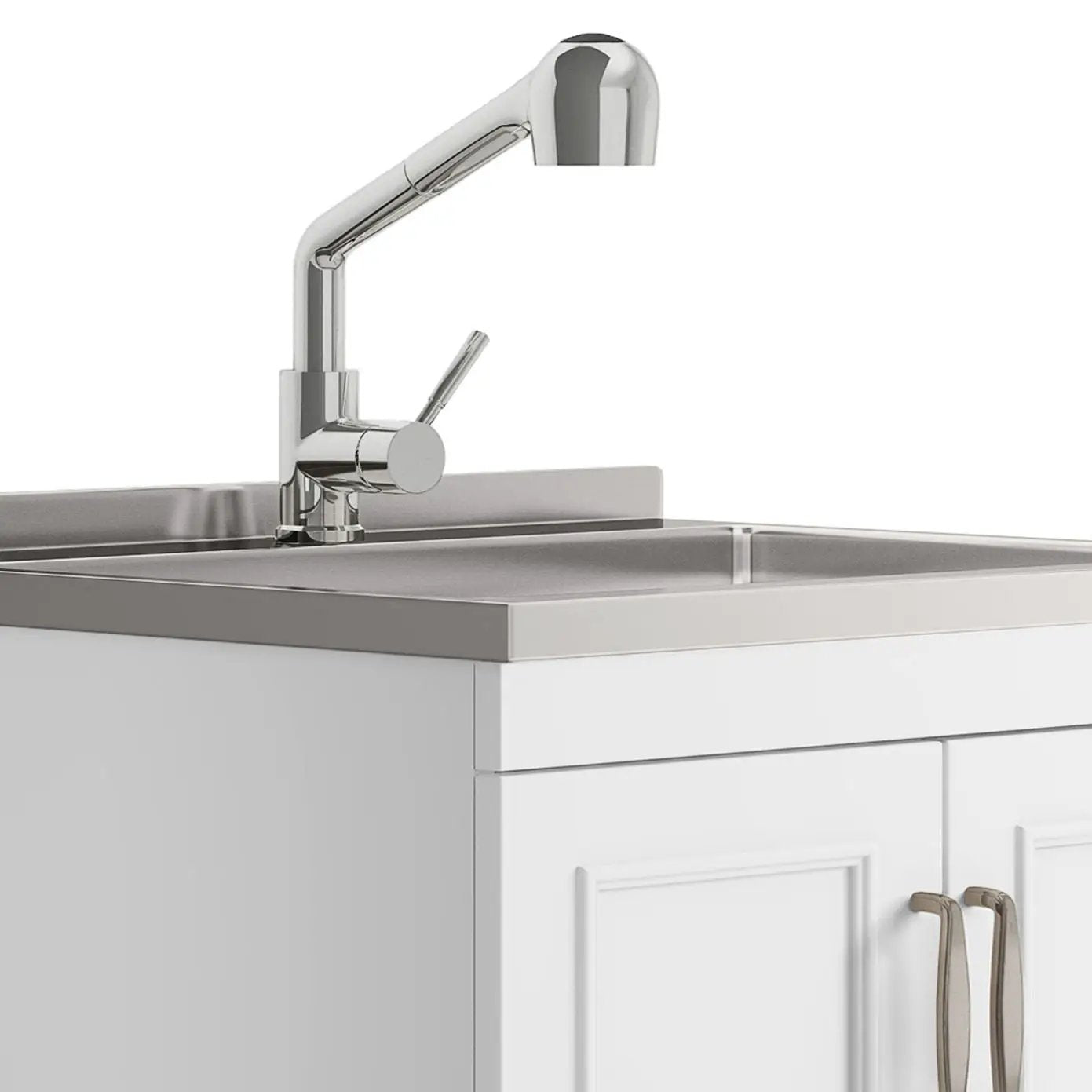 Cardinal - Laundry Cabinet With Faucet And Sink - White by Unique Piece Furniture
