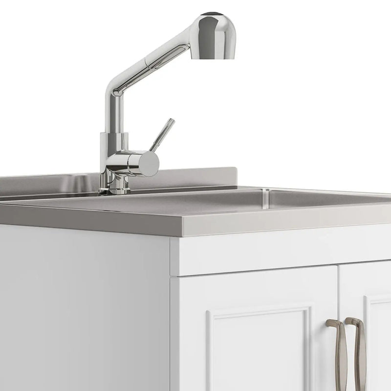 Cardinal - Laundry Cabinet With Faucet And Sink - White by Unique Piece Furniture