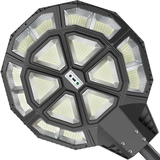 4500W Large Solar Street Lights Outdoor - Commercial Grade Solar Powered Street Light 120000LM with Remote by Outdoor Solar Outlet