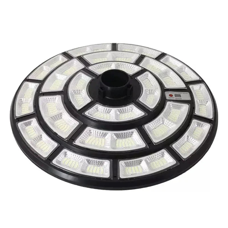 4500W Solar Outdoor Light Round 360° Wide Angle UFO Garden Pole And Wall Street Lights with Remote by Outdoor Solar Outlet