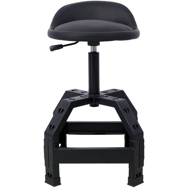 Pneumatic 360 Degree Swivel Stool, Mechanics Rolling Creeper Seat, Heavy Duty Mechanics Stool by HouseOfZazla