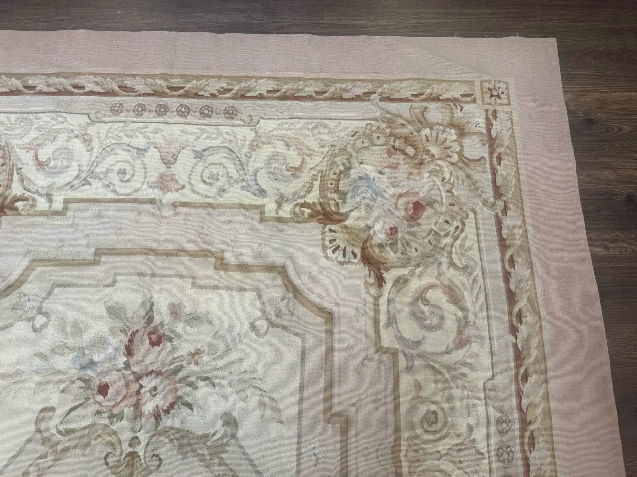 Aubusson Rug 6x9, Elegant, Flatweave, French European Design by Jewel Rugs