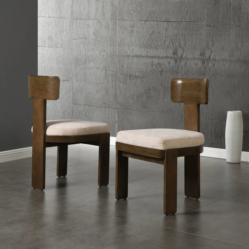 Upholstered Dining Fabric Side Chairs (Set of 2) by HouseOfZazla