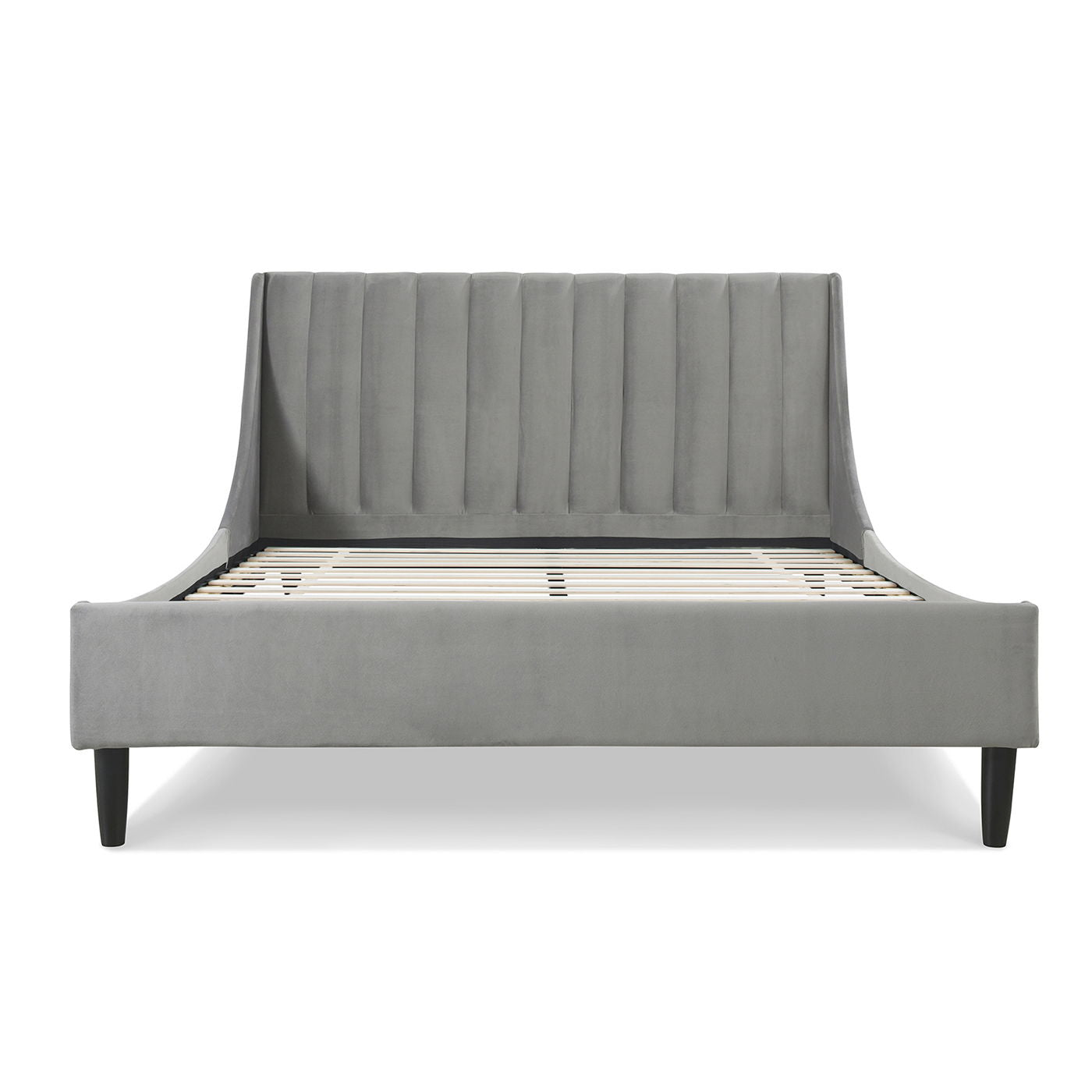 Aspen - Vertical Tufted Modern Headboard Platform Bed Set by HouseOfZazla