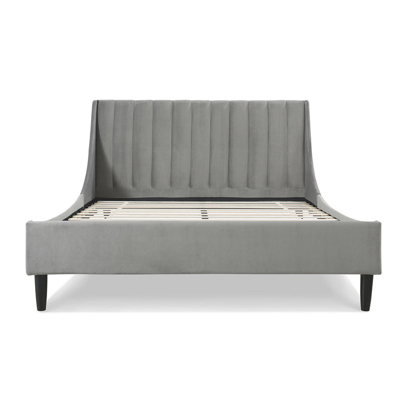 Aspen - Vertical Tufted Modern Headboard Platform Bed Set by HouseOfZazla