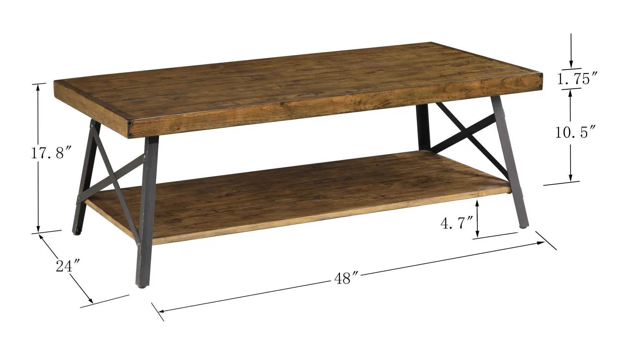 Modern Rustic Style Coffee Table by Unique Piece Furniture