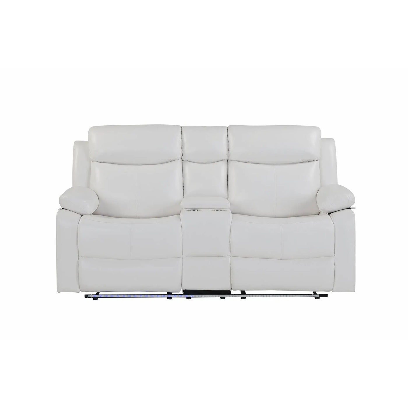 Blanche - Console Reclining Loveseat With LED Lights And Speakers by Unique Piece Furniture