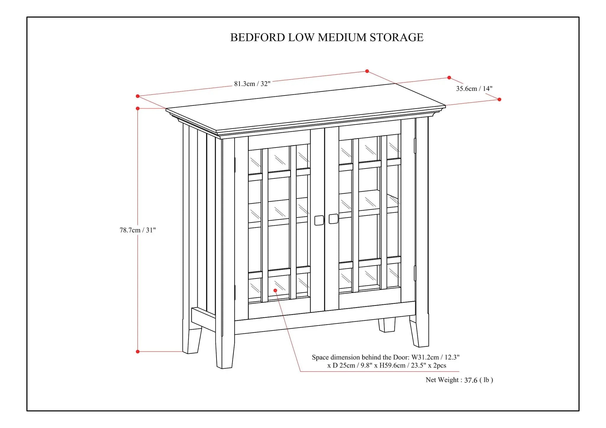 Bedford - Storage Media Cabinet by Unique Piece Furniture
