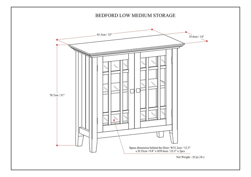 Bedford - Storage Media Cabinet by Unique Piece Furniture