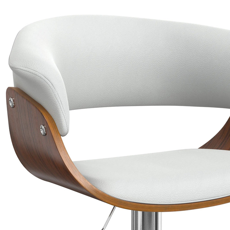 Sheldon - Upholstered Adjustable Swivel Bar Stool by HouseOfZazla