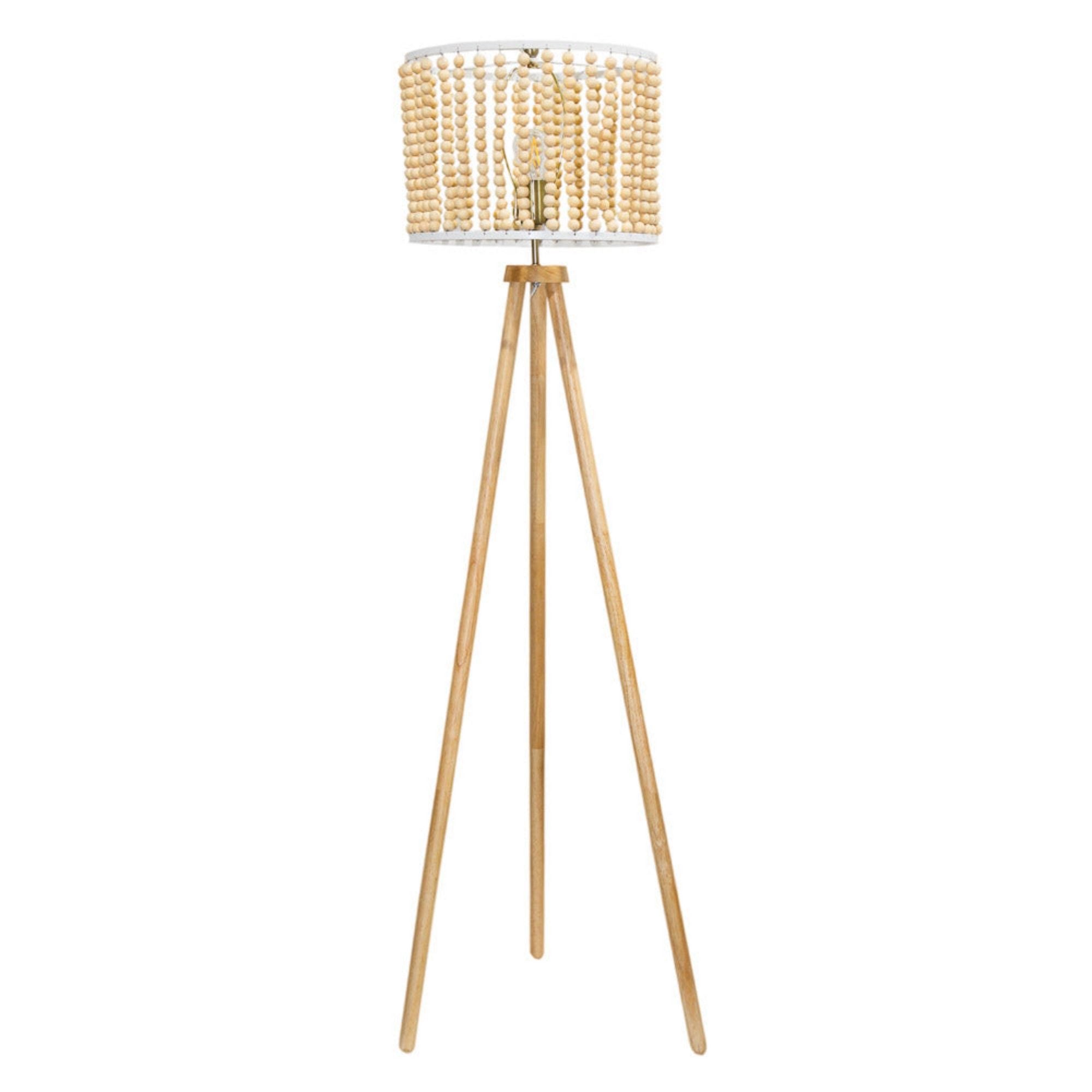Brillo - 3 Legged Floor Lamp - Brown by HouseOfZazla
