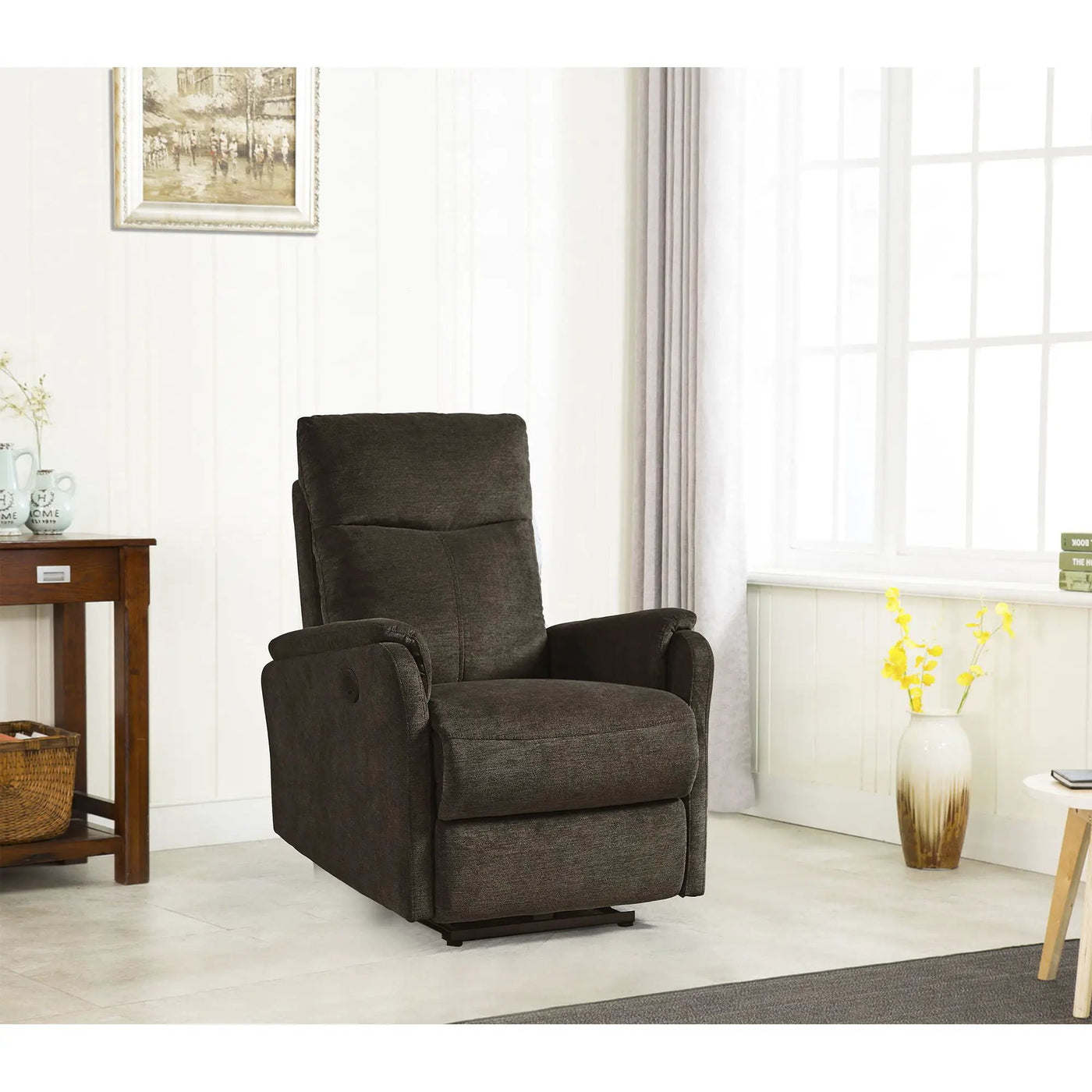 Recliner Chair With Power Function Easy Control Big Stocks, Recliner Single Chair For Living Room, Bed Room by Unique Piece Furniture