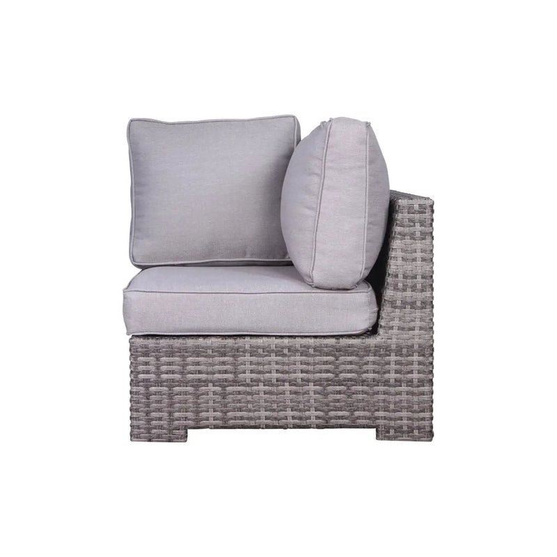 Outdoor 6 Person Wicker Seating Group With Cushions - Gray Mix by HouseOfZazla