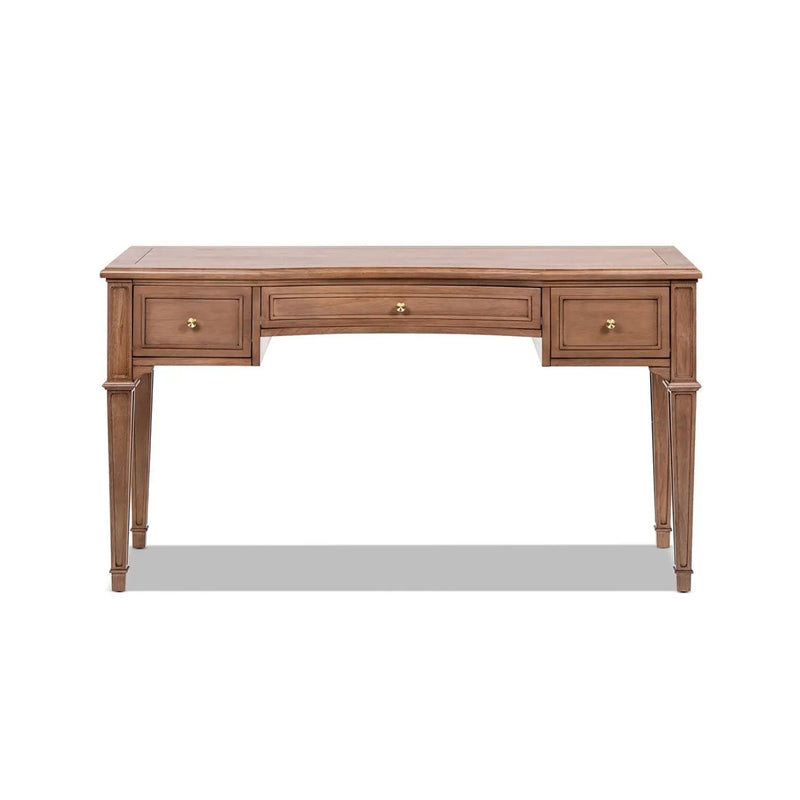 Dauphin - 3 Drawer Executive Desk - Brown by HouseOfZazla