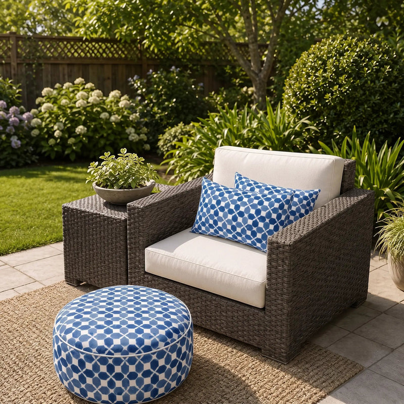 4 Pack Outdoor Lumbar Pillow with Inserts, 12x20 Inch by HouseOfZazla