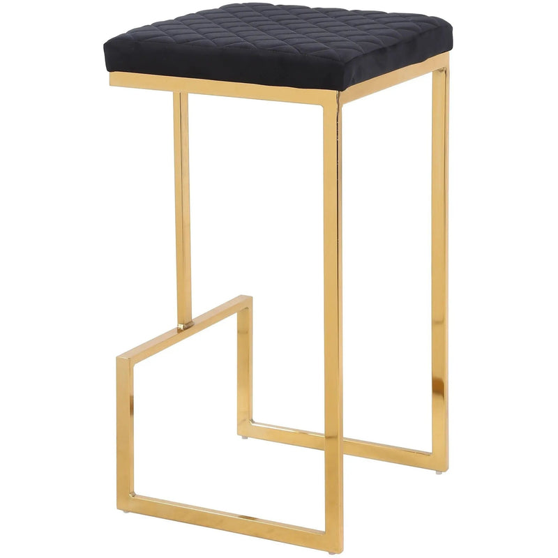 Joel - Upholstered Stool - Black / Gold by Unique Piece Furniture