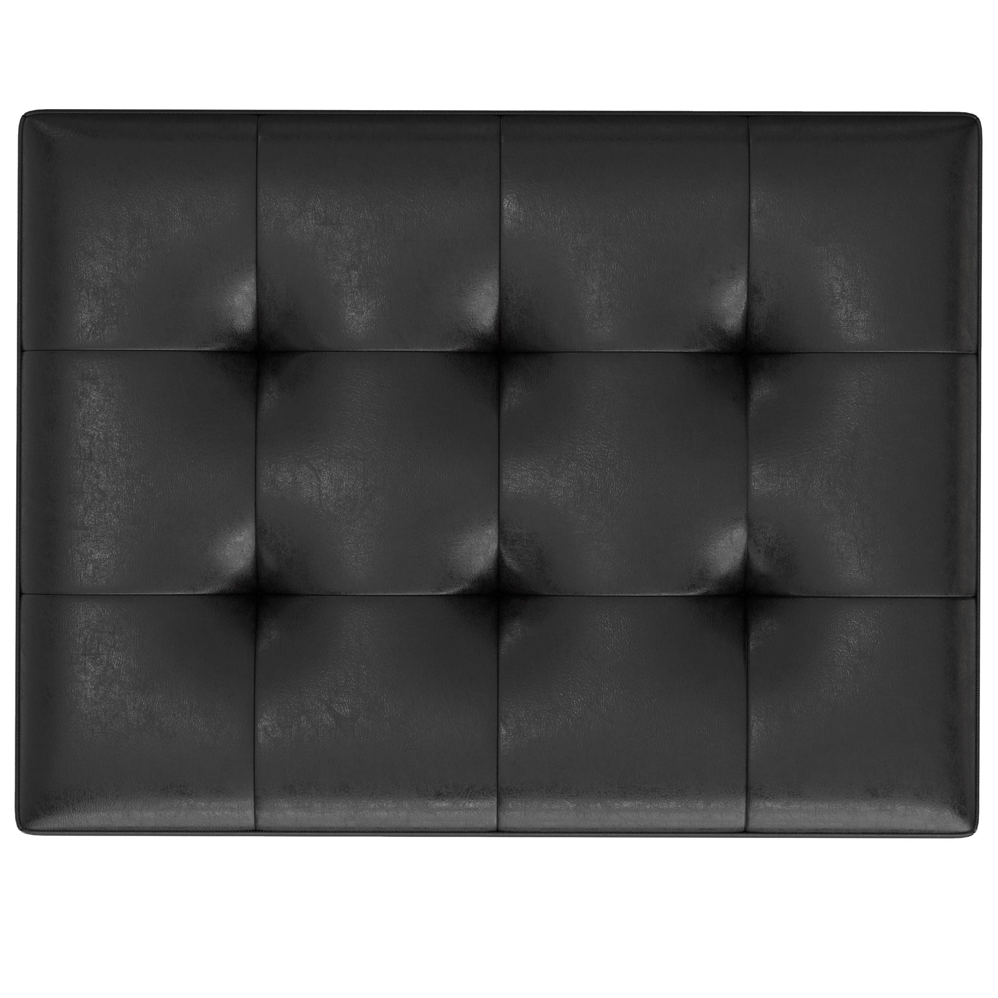 Shay - Large Square Coffee Table Storage Ottoman Mid-Century Style by HouseOfZazla