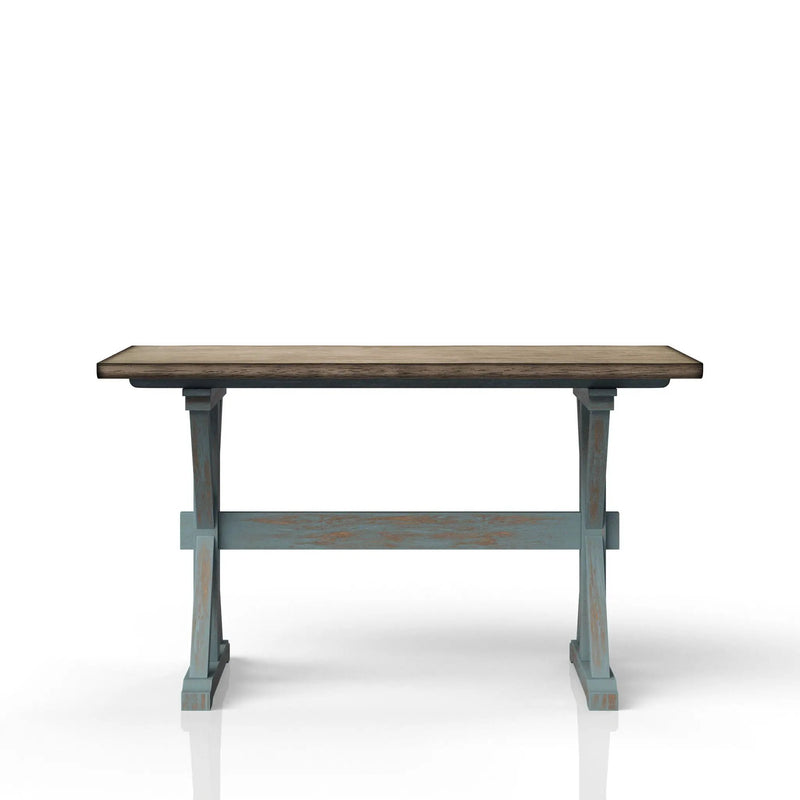 X Based Counter Height Dining Table - Aqua Blue by HouseOfZazla