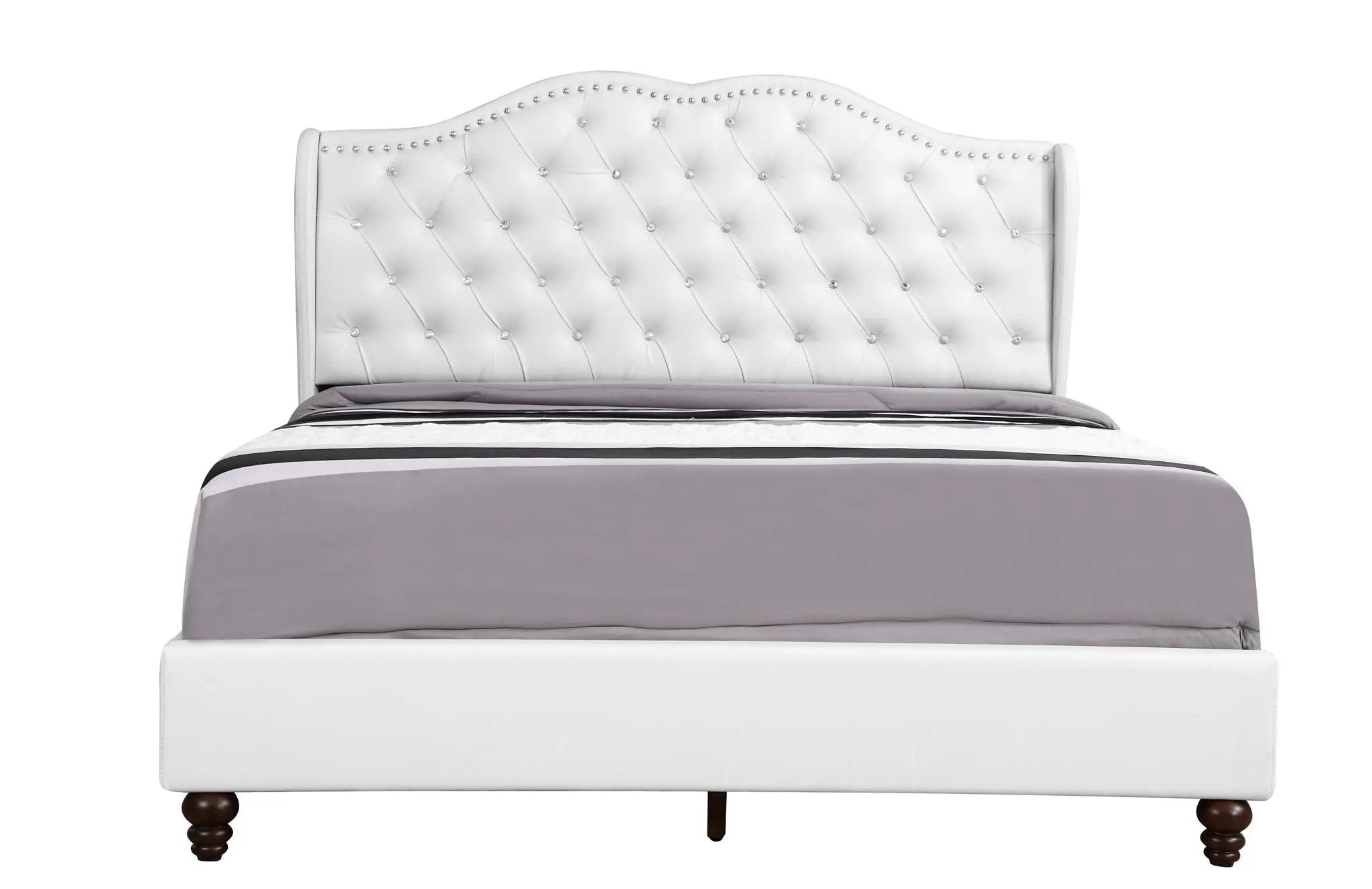 Upholstered Bed Transitional by Unique Piece Furniture