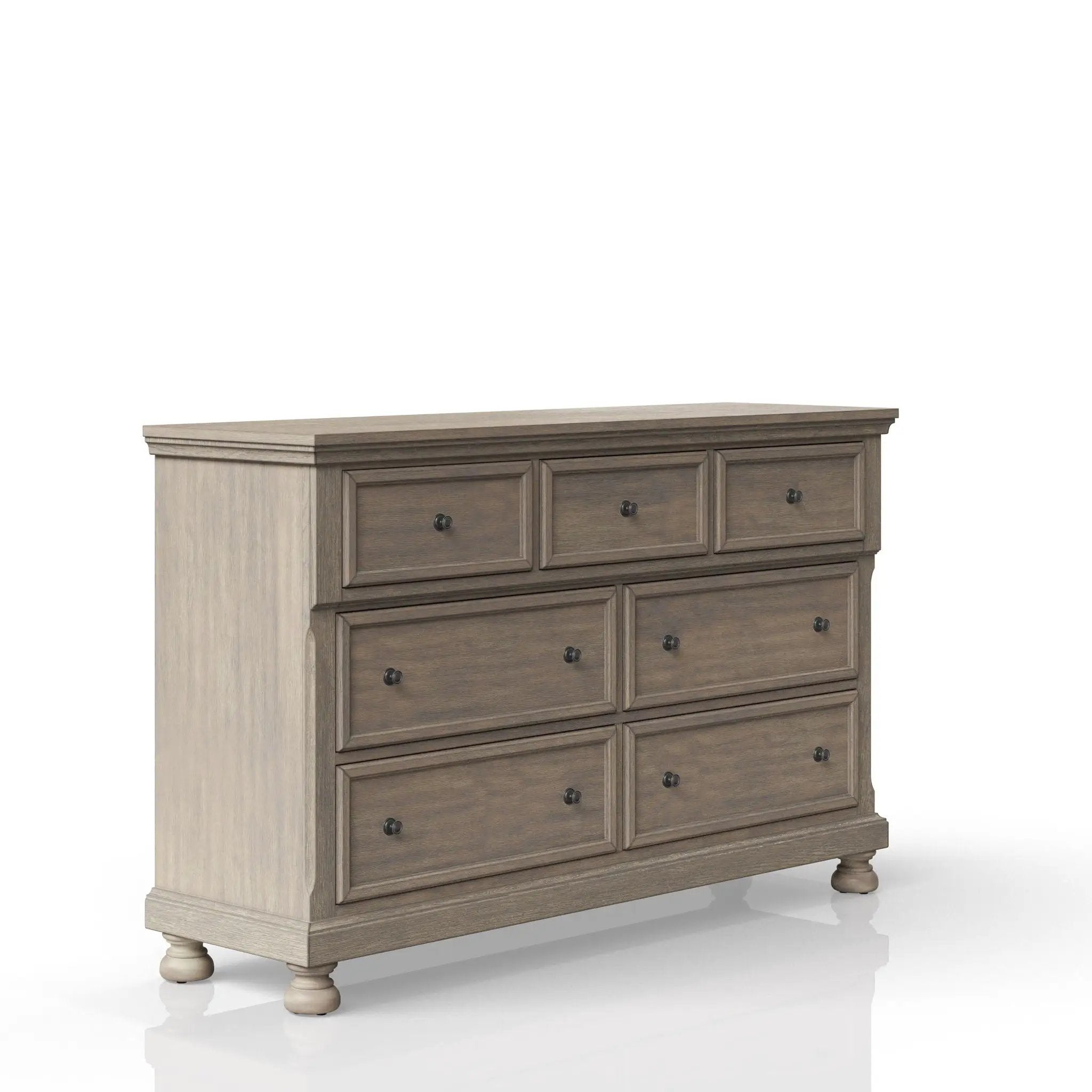 Seven Drawer Dresser - Antique Gray by Unique Piece Furniture