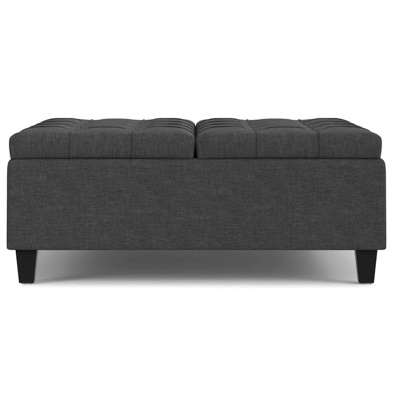 Harrison - Upholstered Coffee Table Storage Ottoman by HouseOfZazla
