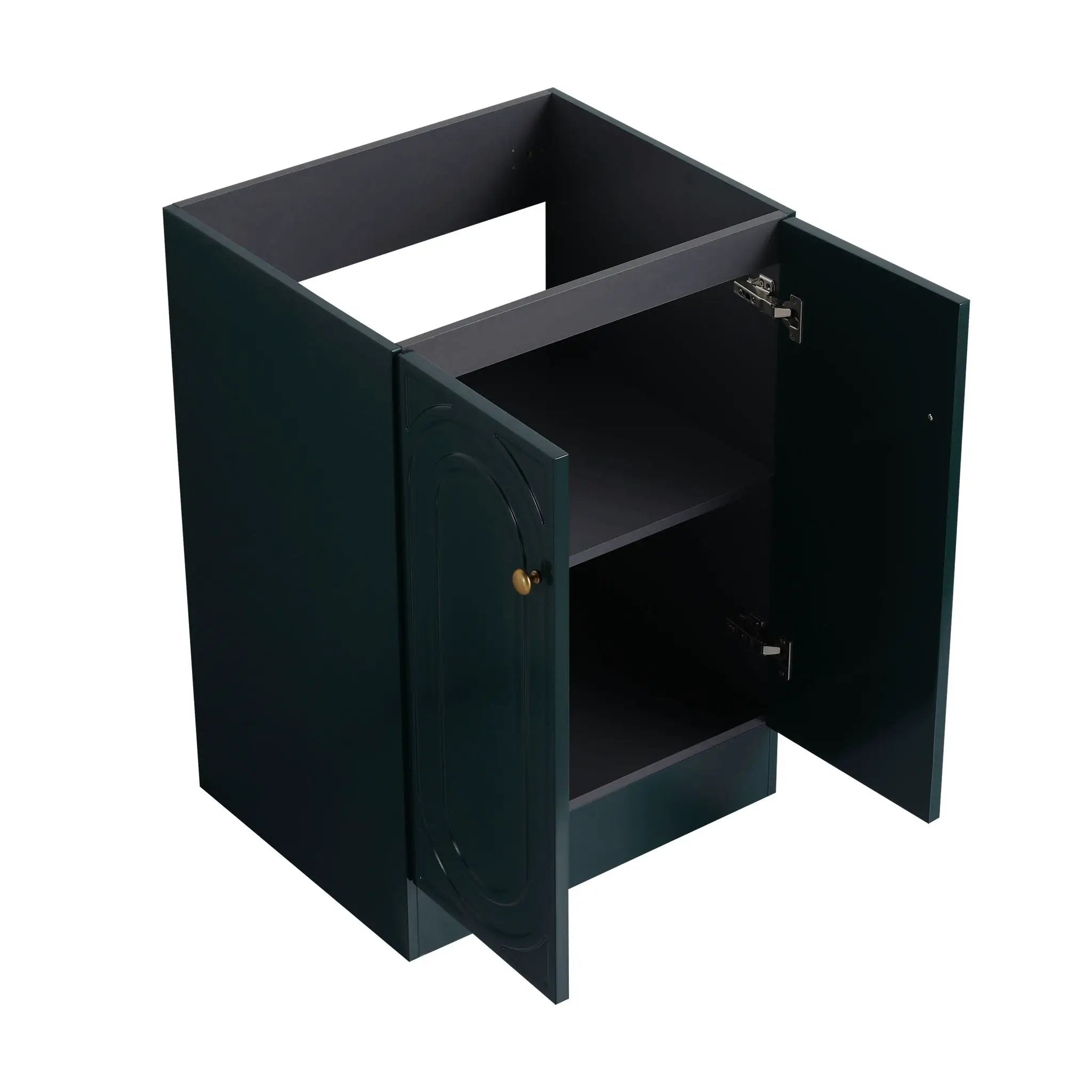 Modern Freestanding Bathroom Vanity With Soft Close Cabinet Doors by HouseOfZazla