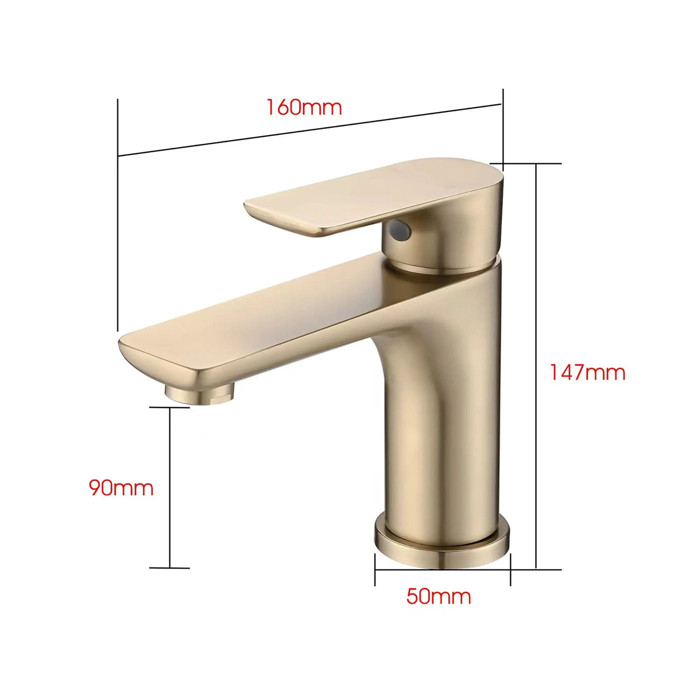 Modern Bathroom Sink Faucet Single Handle Brass Countertop Mount by HouseOfZazla