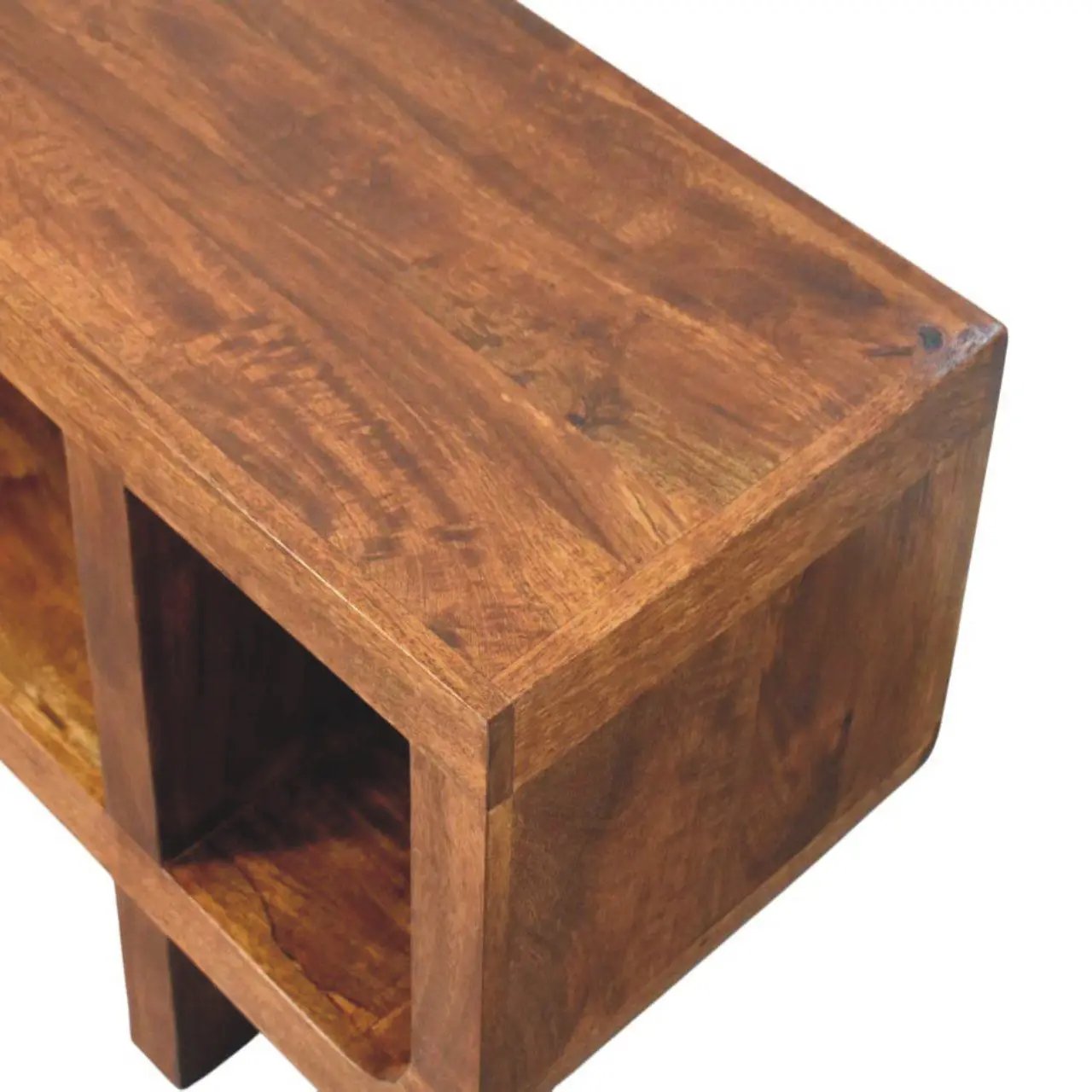 Orion - Curved Media Unit - Brown by HouseOfZazla