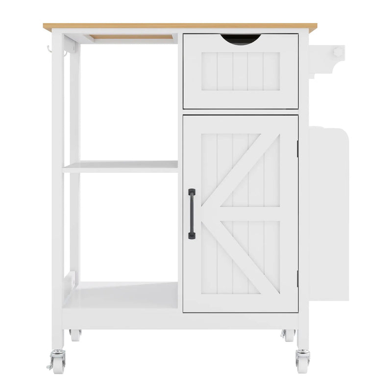Kitchen Island Cart with Mobile Storage Cabinets by HouseOfZazla