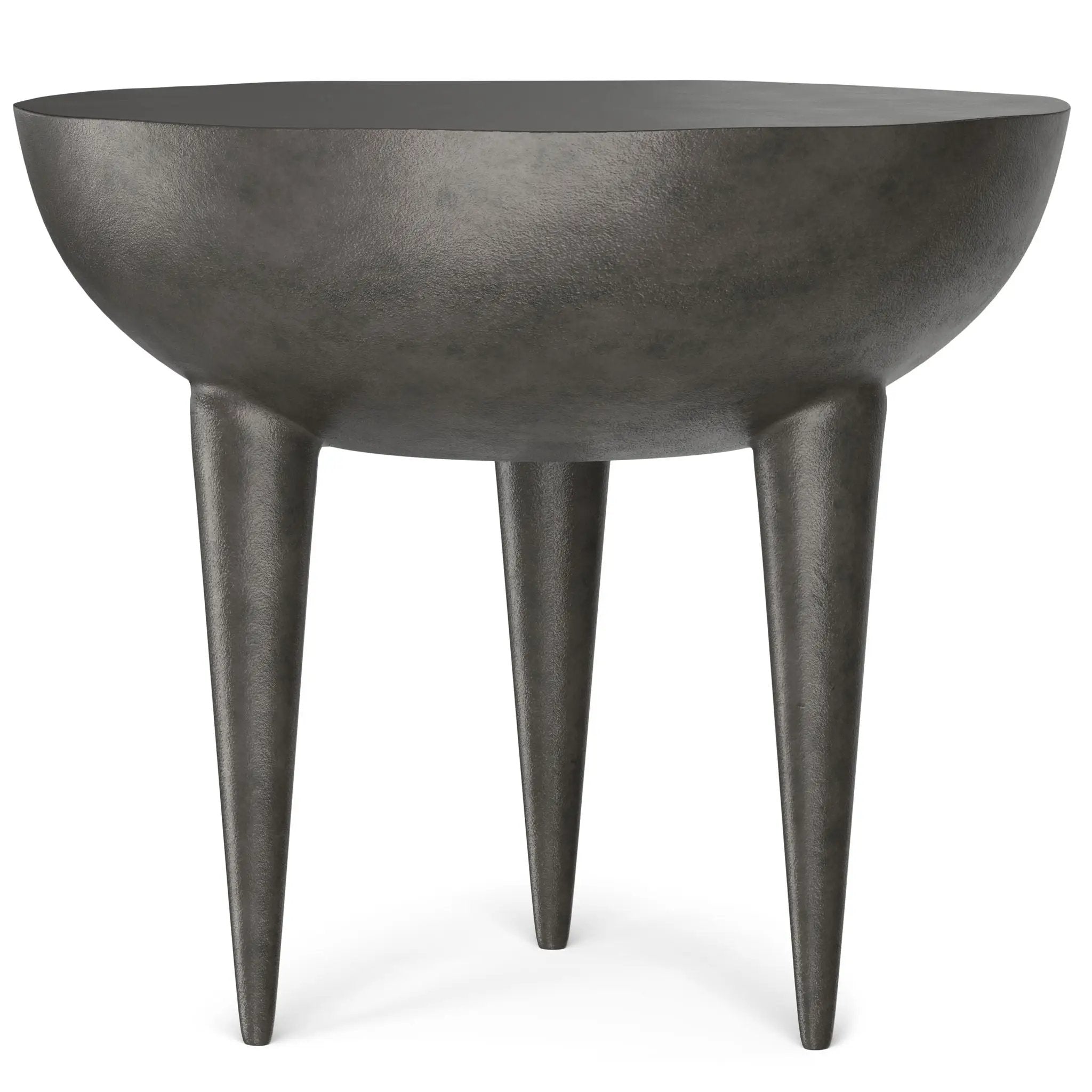 Otto - Cast Aluminum Side Table - Black by HouseOfZazla