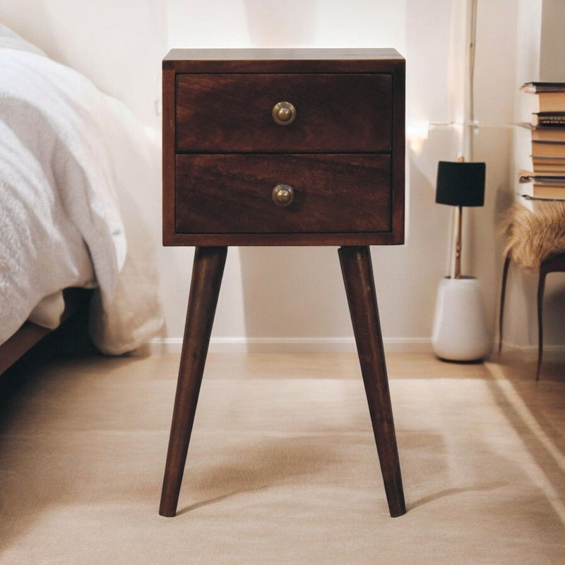 Solid Wood Mini Nightstand by HouseOfZazla