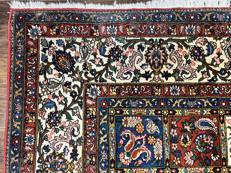 Persian Bakhtiari Rug 10x14, Multicolor Khesti Panel Design by Jewel Rugs