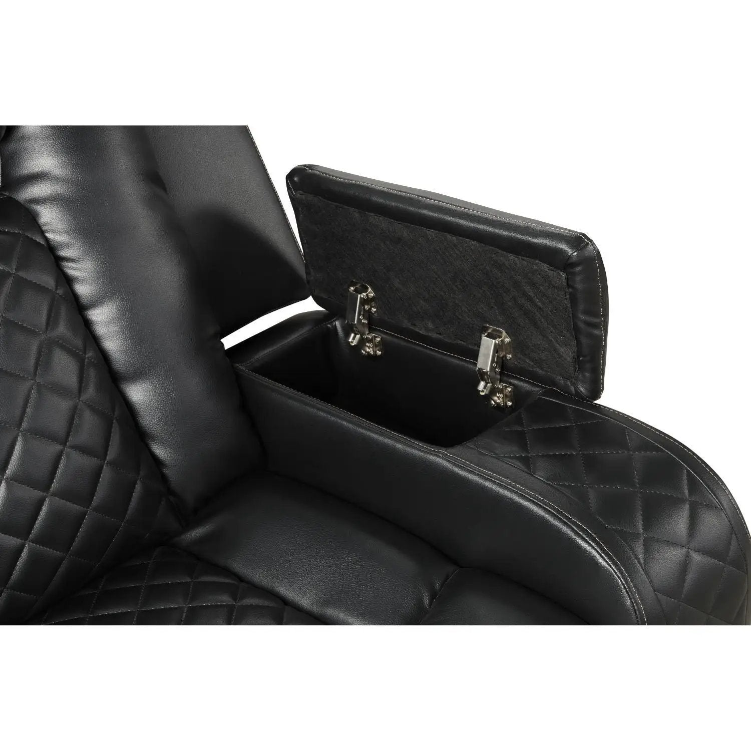 Benz - Power Reclining Loveseat With LED Lighting And Built In USB by HouseOfZazla