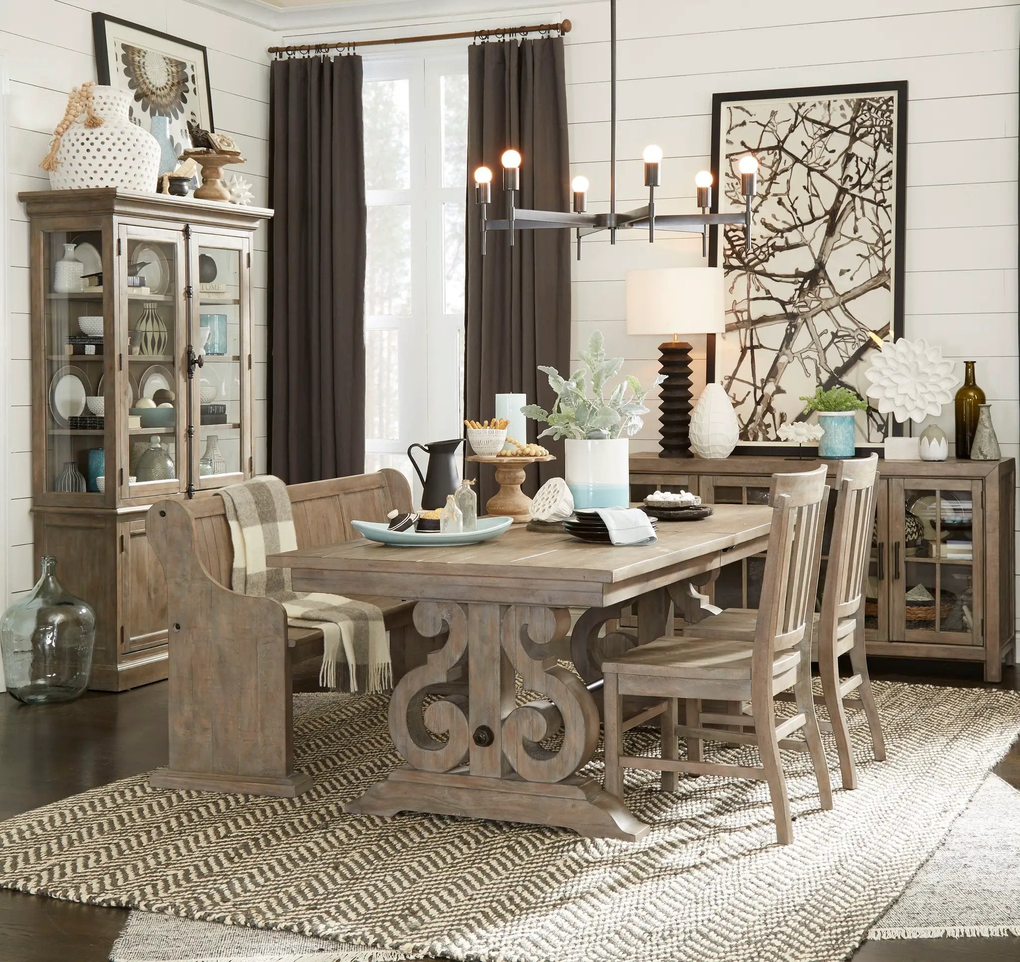 Tinley Park - Rectangular Dining Table - Dove Tail Gray by Unique Piece Furniture