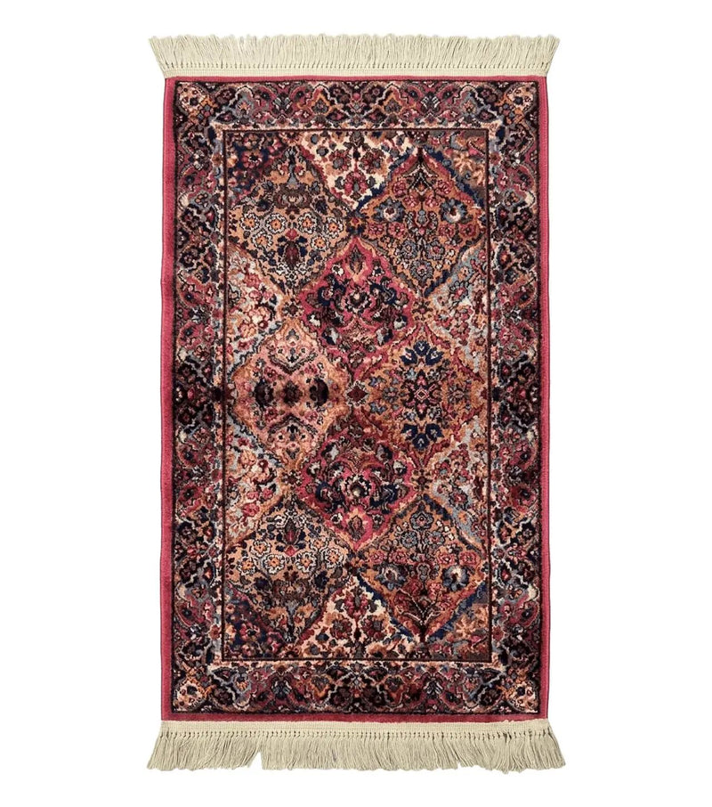Karastan Rug 3x5 Multicolor Panel Kirman #717, Original 700 Series, Wool Pile, Discontinued by Jewel Rugs