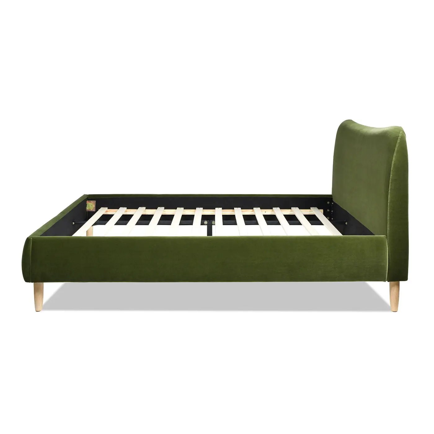 Roman - Curved Headboard Upholstered Platform Bed by Unique Piece Furniture