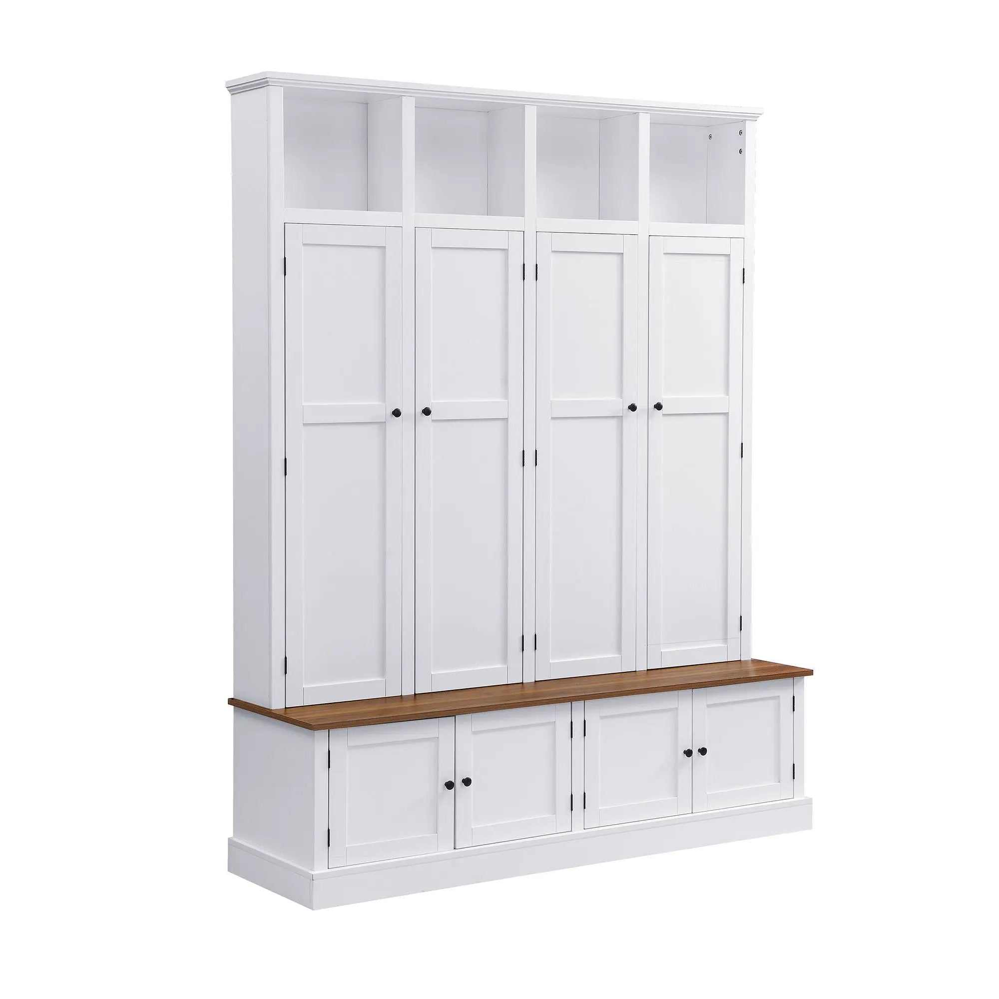 Hall Tree With Bench And Cabinet by Unique Piece Furniture