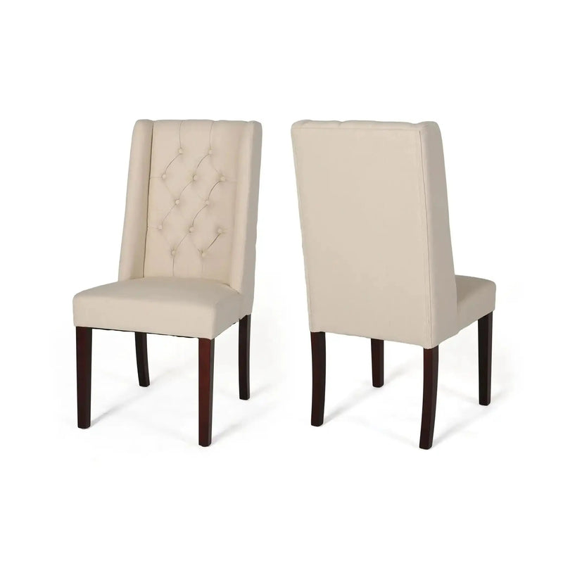 Sophisticated Tufted Dining Chair With High Back Design by HouseOfZazla