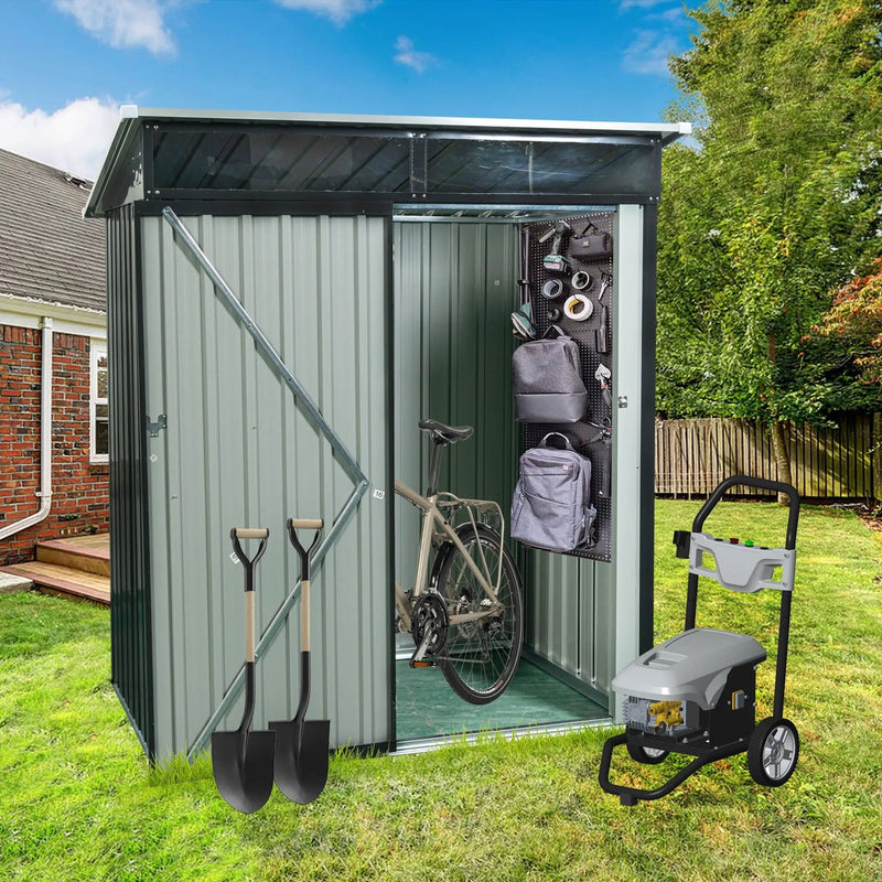 Outdoor Metal Storage Shed Transparent Plate by HouseOfZazla