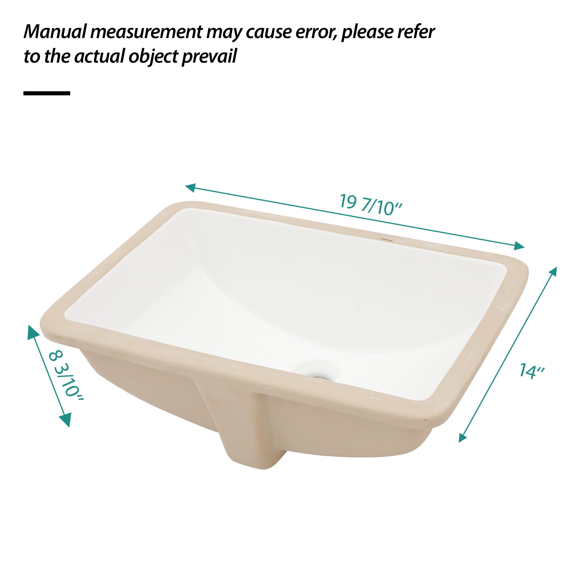 Modern Ceramic Undermount Bathroom Sink With Overflow, High Quality by HouseOfZazla