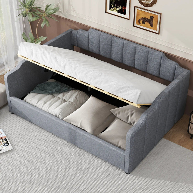 Modern Upholstered Daybed With Underneath Storage by HouseOfZazla