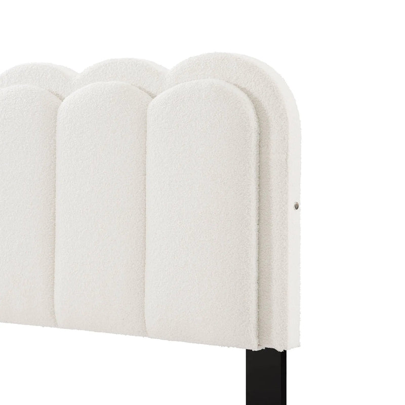Lambswool Petal Headboard Bed Frame by HouseOfZazla