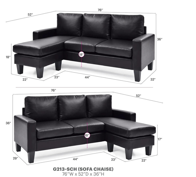 Jenna - Sofa Chaise by HouseOfZazla